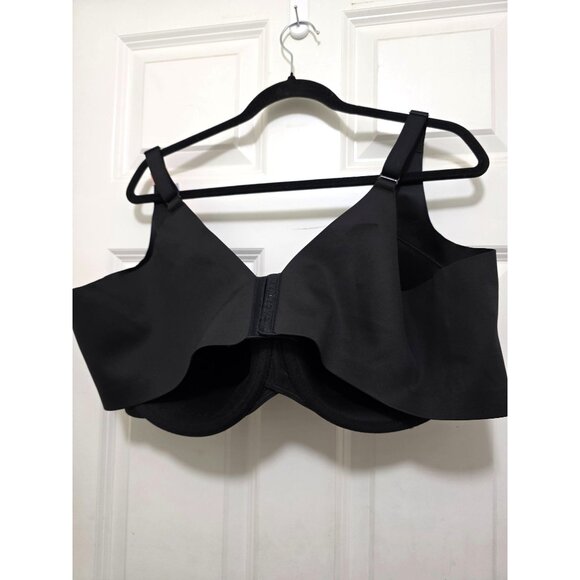 NWT Cacique Black Smooth Lightly Lined Full Coverage Bra 50D - Picture 3 of 5